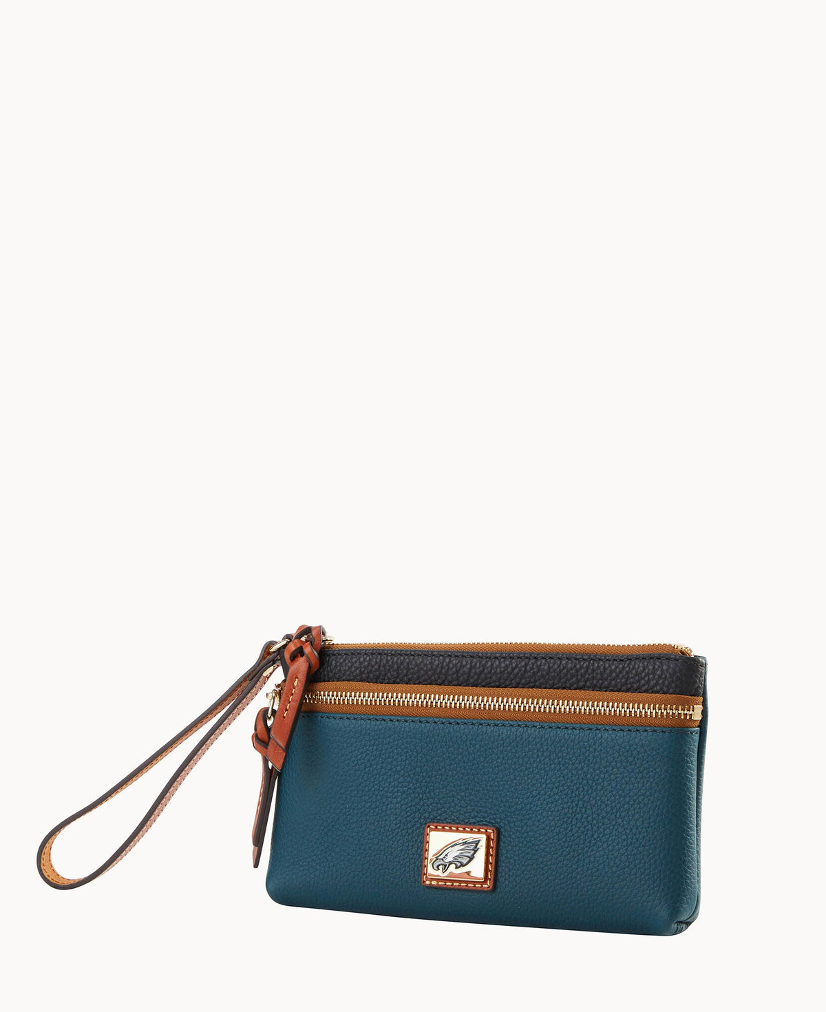 Dooney & Bourke NFL Eagles Double Zip Wristlet