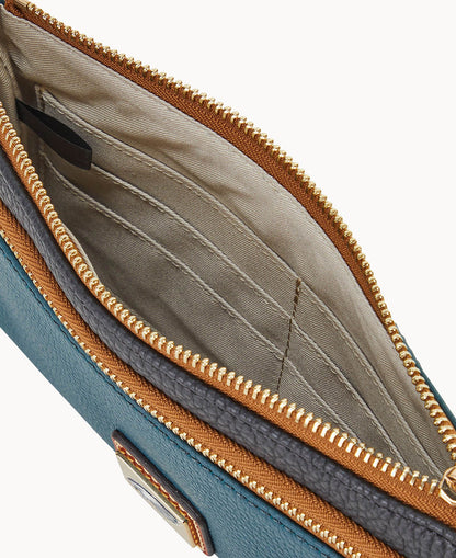 Dooney & Bourke NFL Eagles Double Zip Wristlet