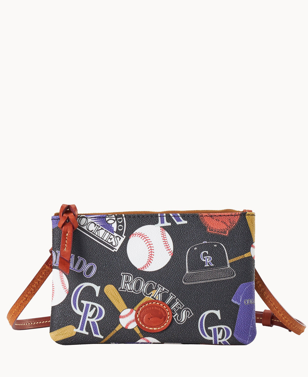 Dooney & Bourke MLB Rockies Top Zip Crossbody