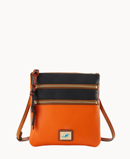 Dooney & Bourke NFL Dolphins Triple Zip Crossbody