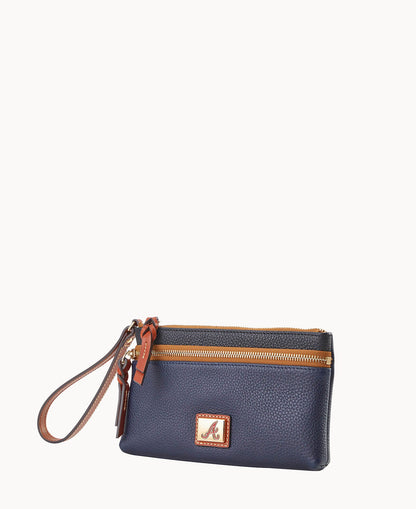 Dooney & Bourke MLB Braves Double Zip Wristlet