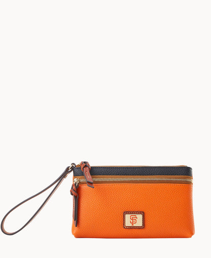 Dooney & Bourke MLB Giants Double Zip Wristlet