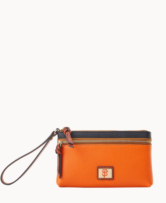Dooney & Bourke MLB Giants Double Zip Wristlet