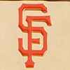 Dooney & Bourke MLB Giants Double Zip Wristlet