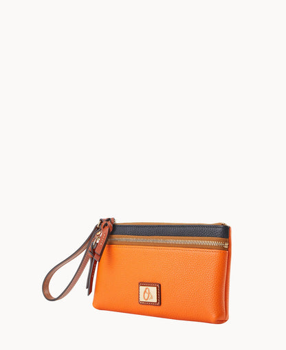 Dooney & Bourke MLB Orioles Double Zip Wristlet