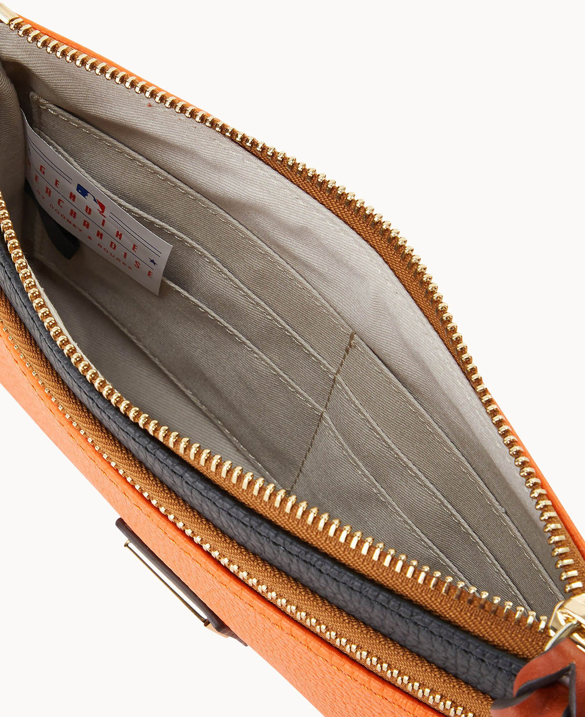 Dooney & Bourke MLB Orioles Double Zip Wristlet