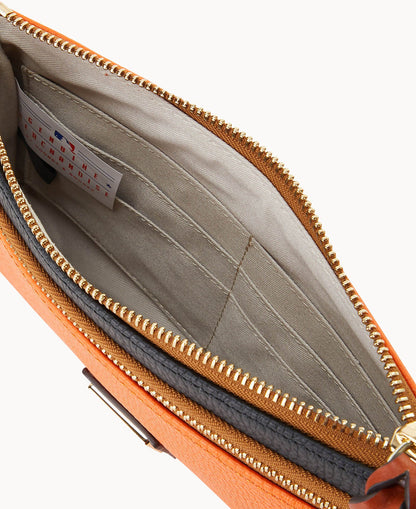 Dooney & Bourke MLB Orioles Double Zip Wristlet