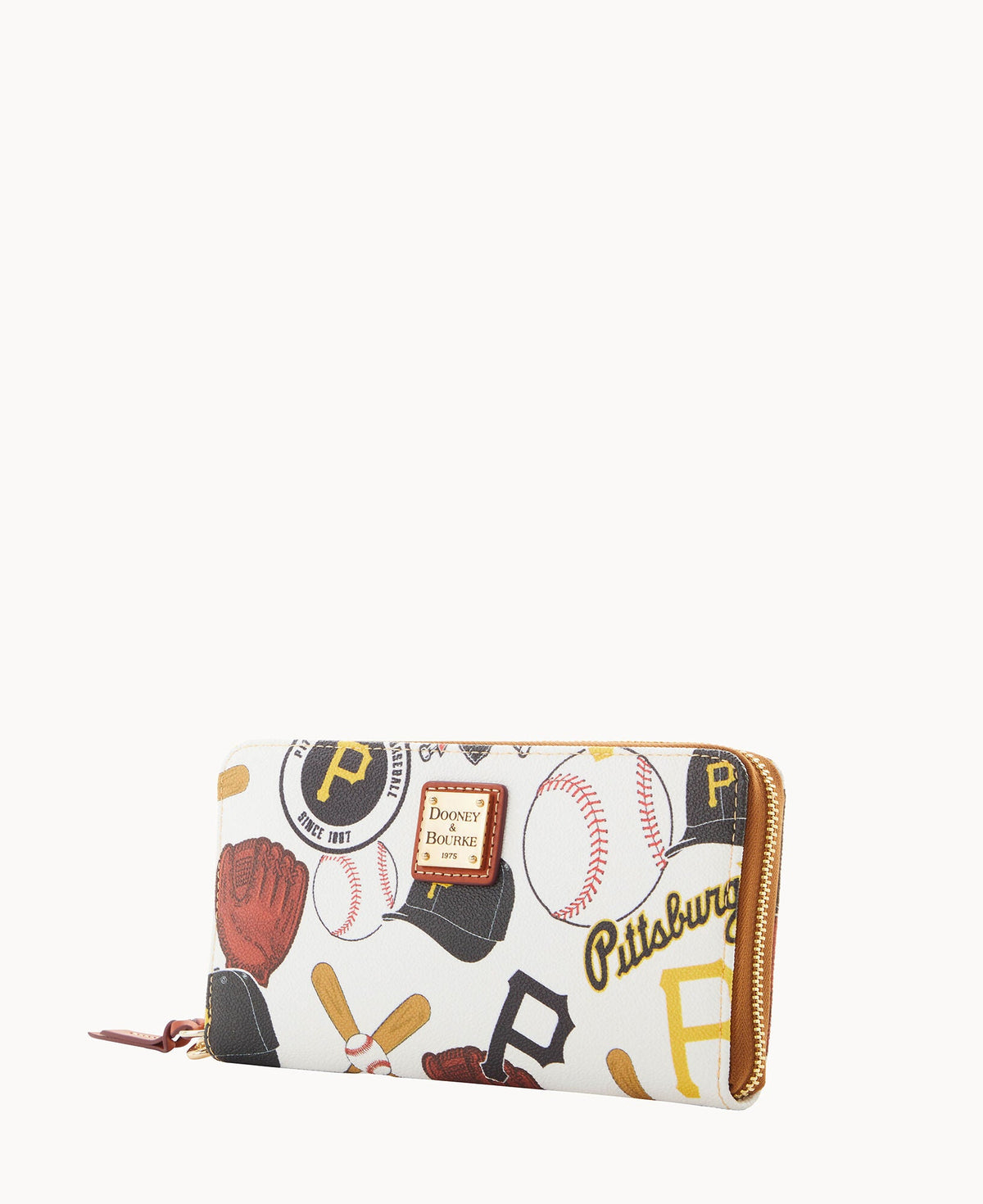 Dooney & Bourke MLB Pirates Large Zip Around Wristlet