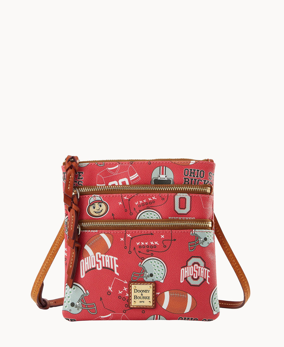 Dooney & Bourke Collegiate Ohio State University Triple Zip Crossbody