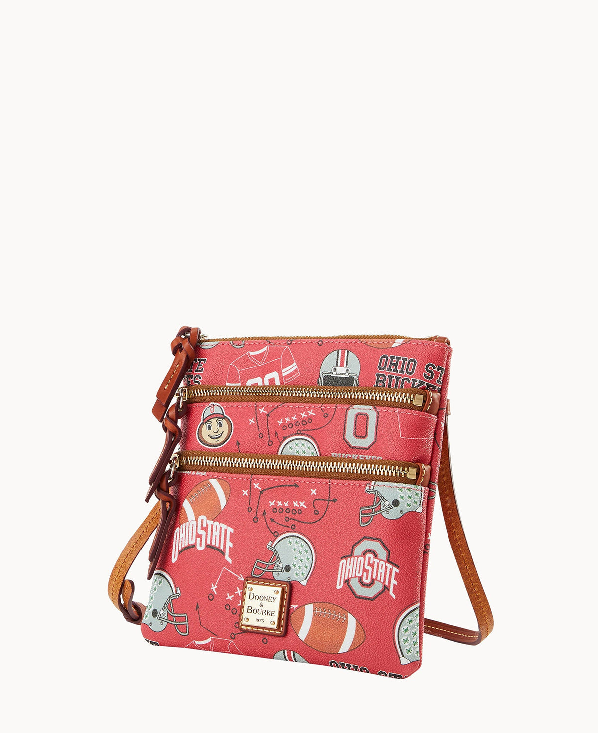 Dooney & Bourke Collegiate Ohio State University Triple Zip Crossbody