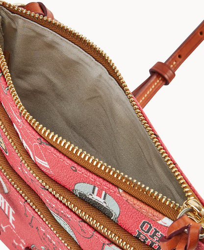 Dooney & Bourke Collegiate Ohio State University Triple Zip Crossbody