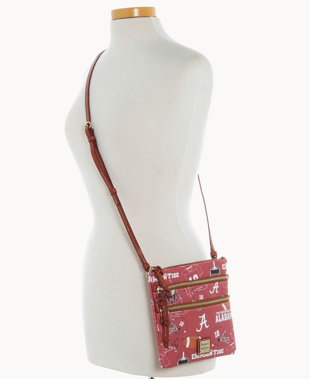 Dooney & Bourke Collegiate University of Alabama Triple Zip Crossbody