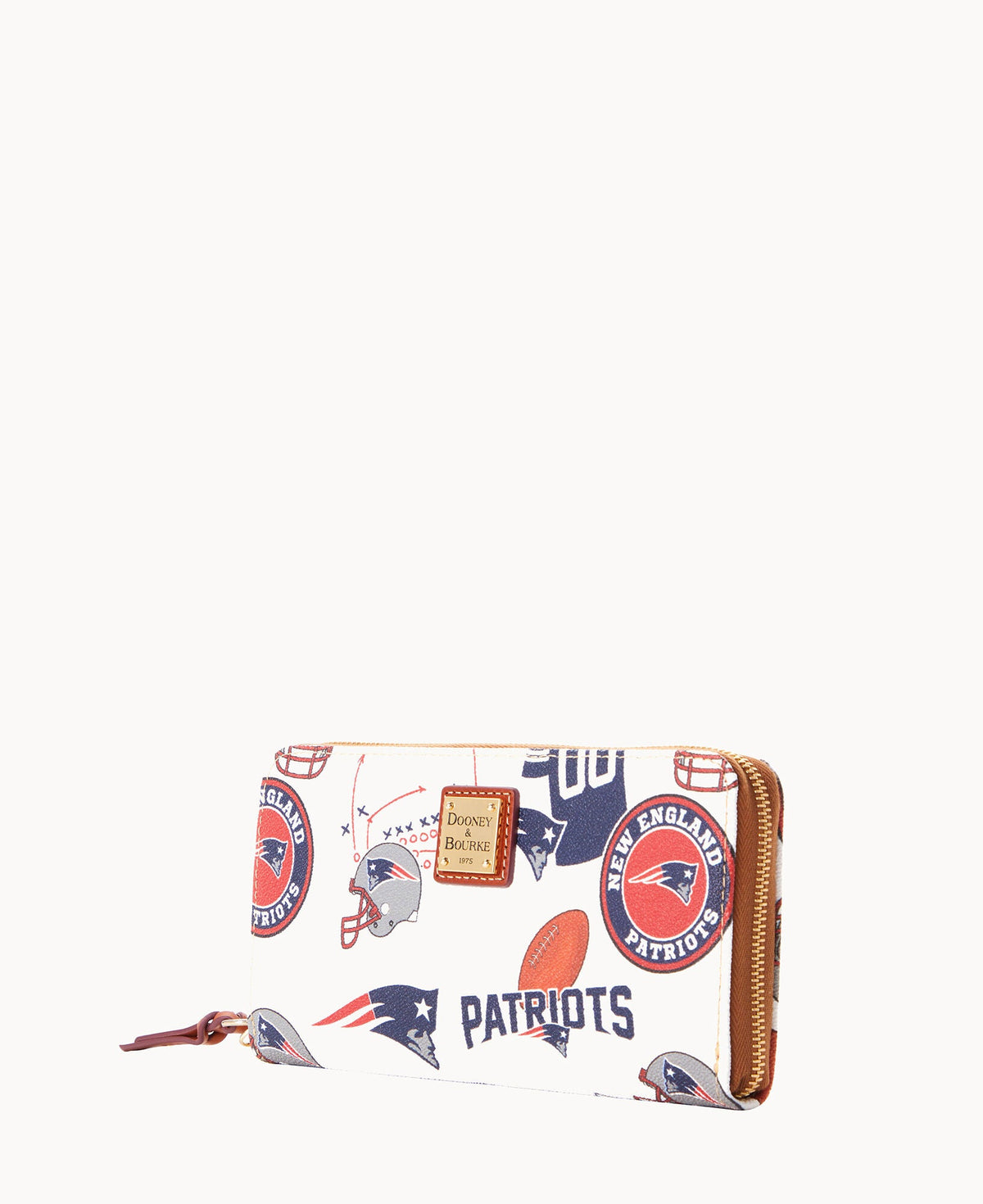 Dooney & Bourke NFL Patriots Large Zip Around Wristlet