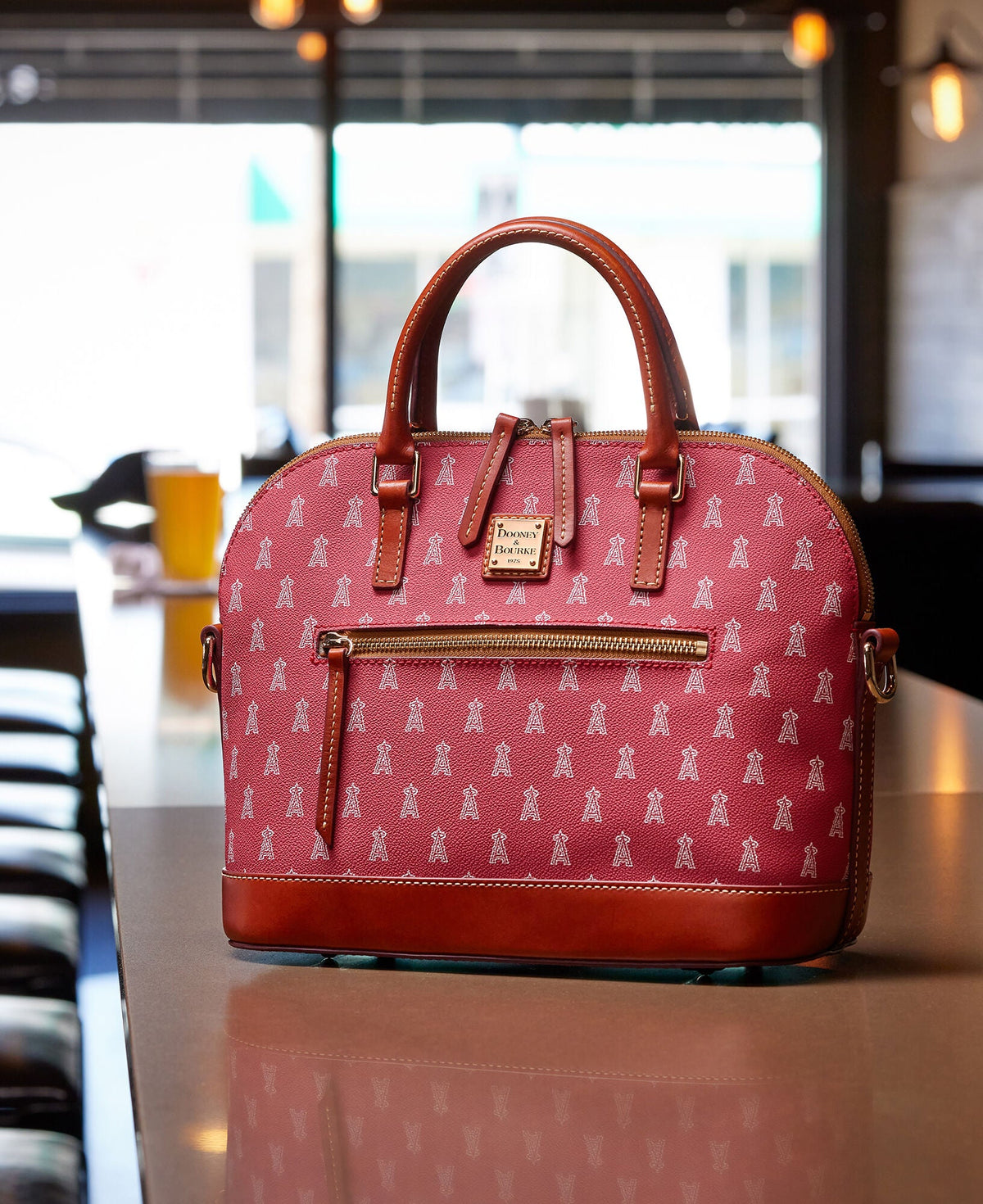 Dooney & Bourke MLB Angels Domed Zip Satchel