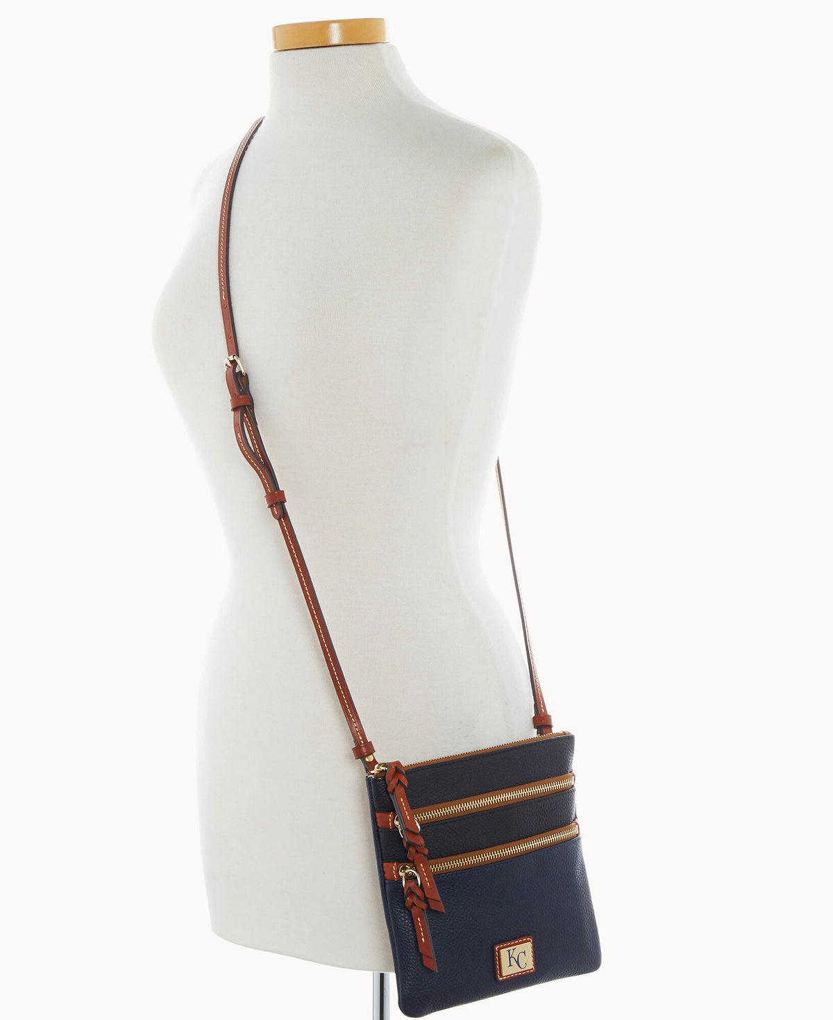 Dooney & Bourke MLB Royals Triple Zip Crossbody