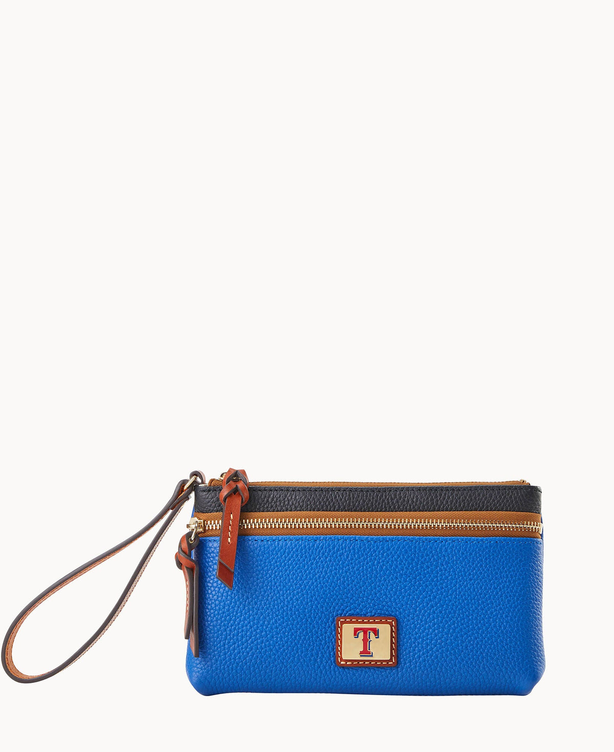 Dooney & Bourke MLB Rangers Double Zip Wristlet