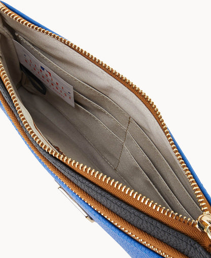 Dooney & Bourke MLB Rangers Double Zip Wristlet