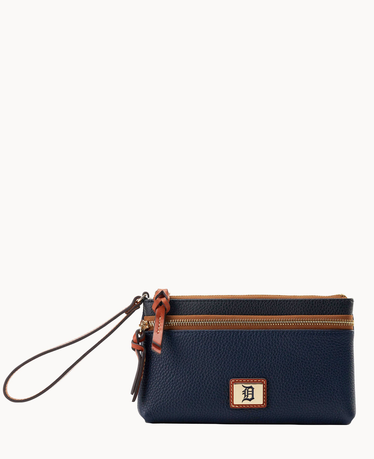 Dooney & Bourke MLB Tigers Double Zip Wristlet