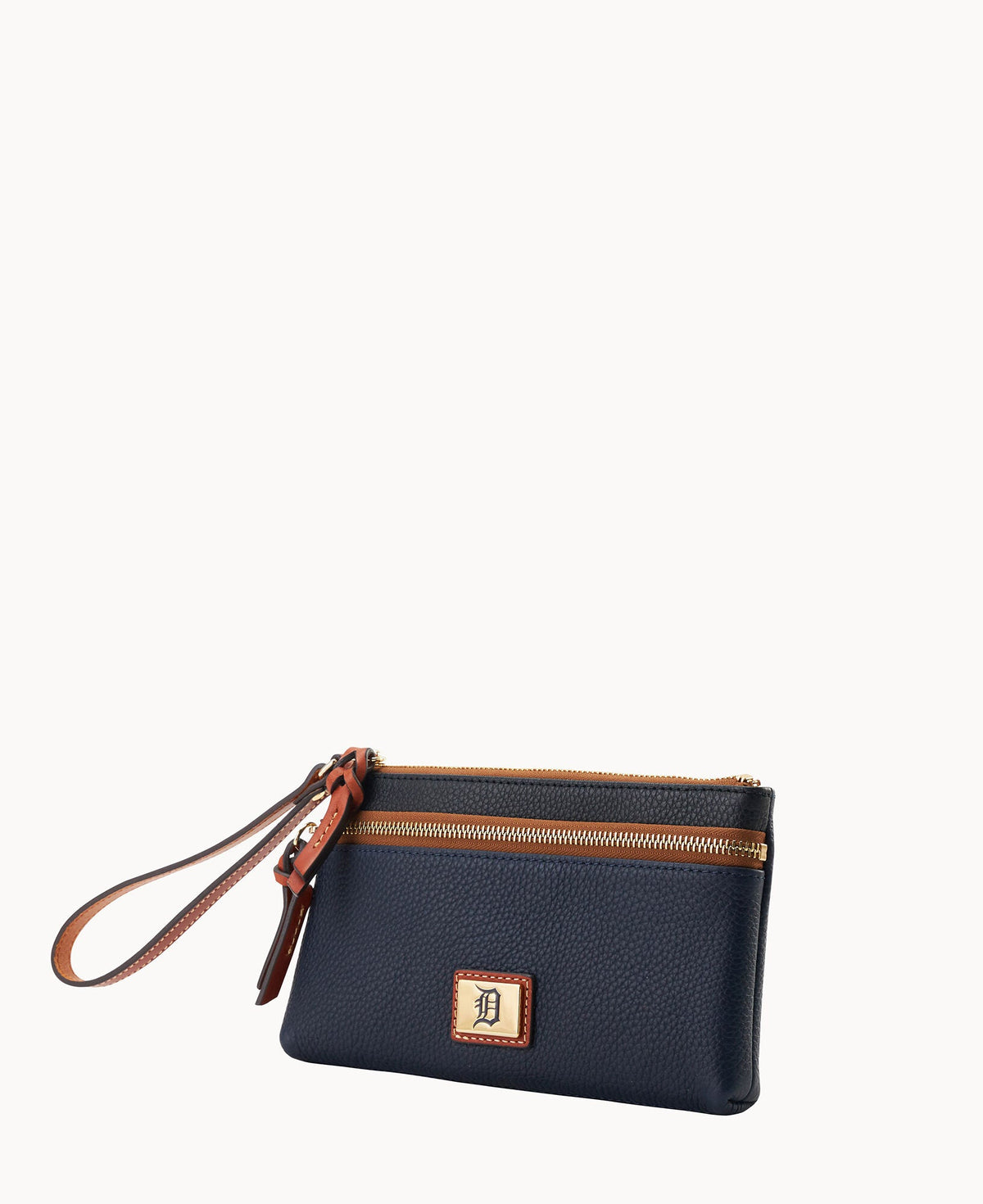 Dooney & Bourke MLB Tigers Double Zip Wristlet