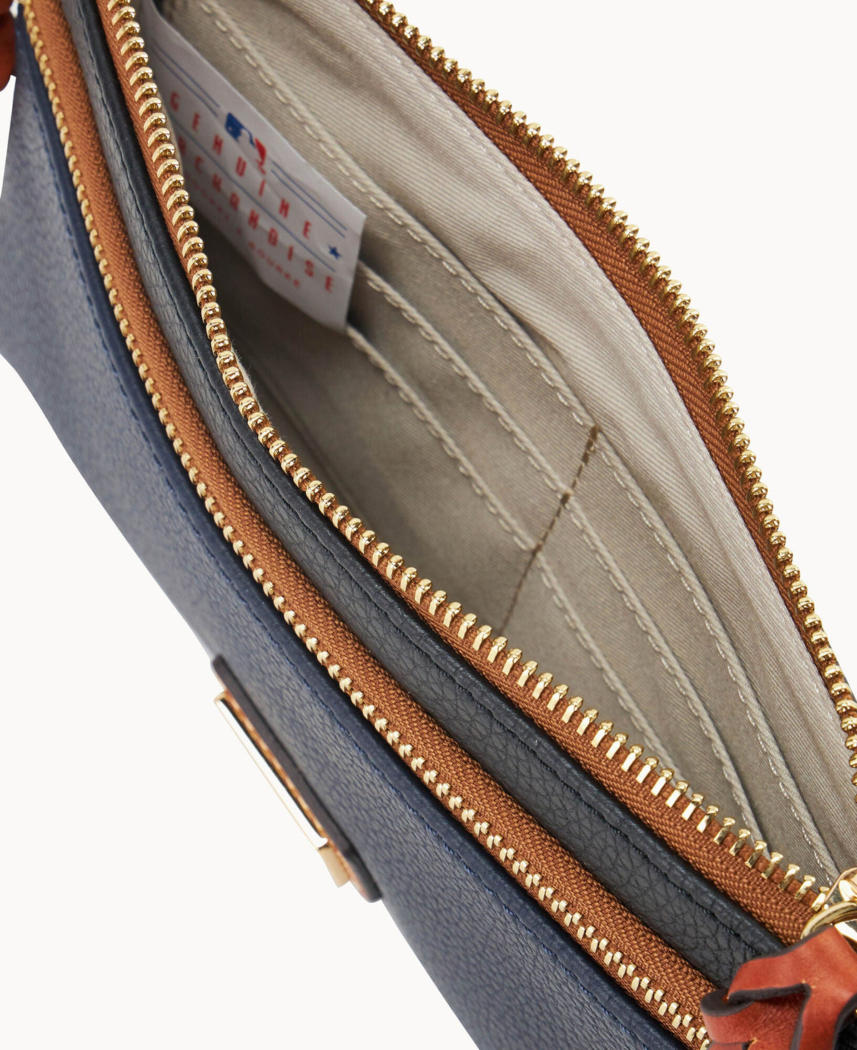 Dooney & Bourke MLB Tigers Double Zip Wristlet