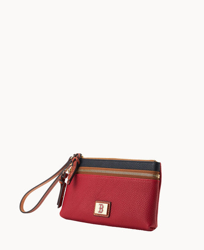 Dooney & Bourke MLB Red Sox Double Zip Wristlet