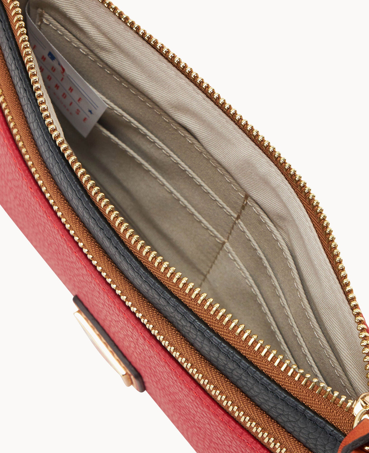 Dooney & Bourke MLB Red Sox Double Zip Wristlet