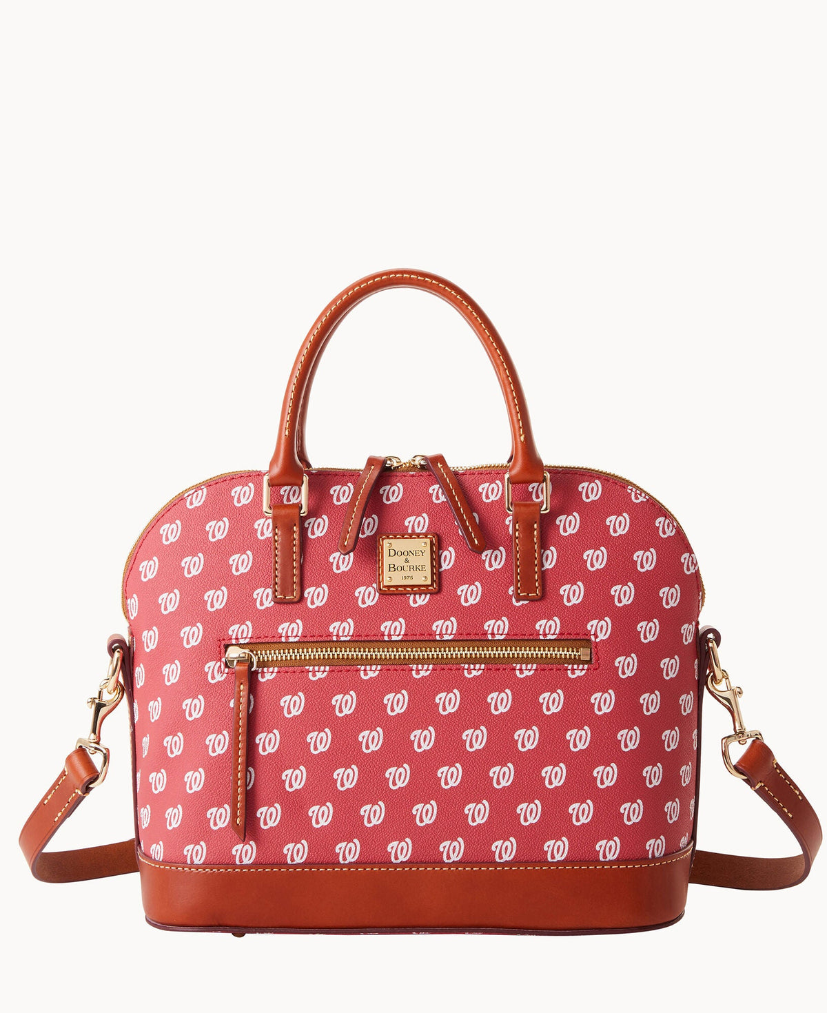 Dooney & Bourke MLB Nationals Domed Zip Satchel