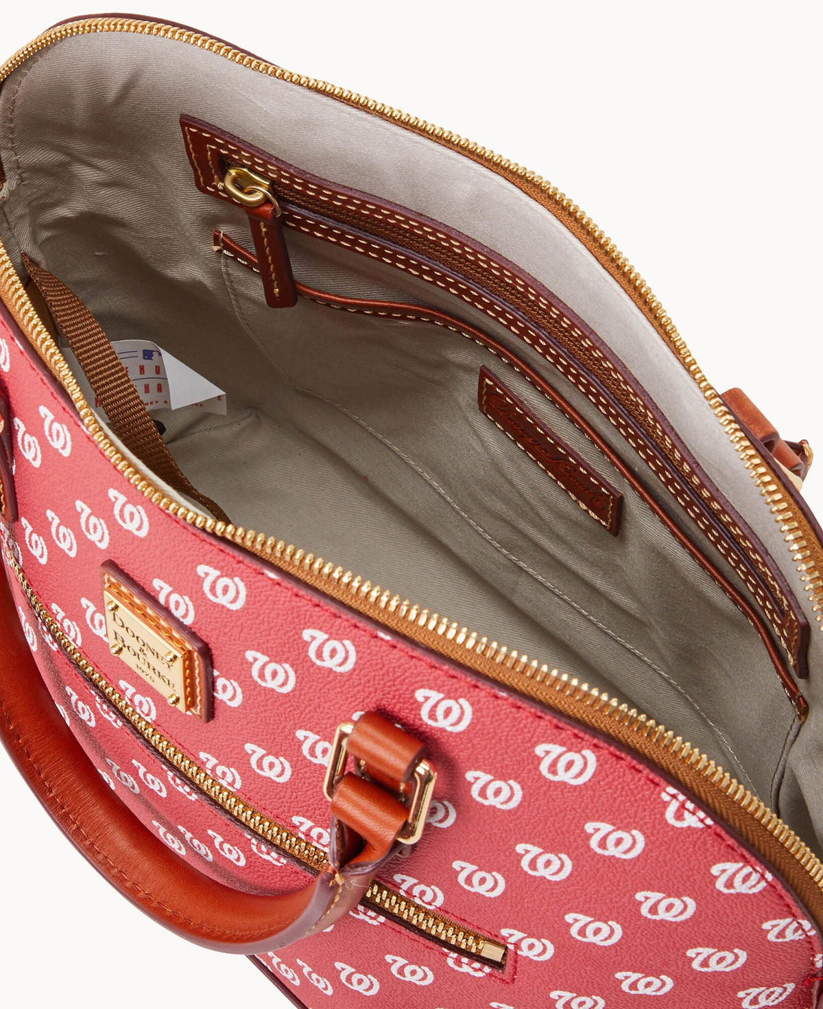 Dooney & Bourke MLB Nationals Domed Zip Satchel