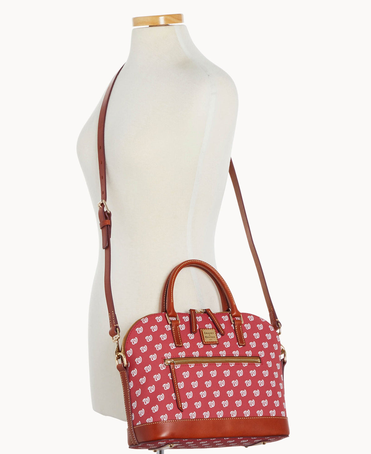 Dooney & Bourke MLB Nationals Domed Zip Satchel