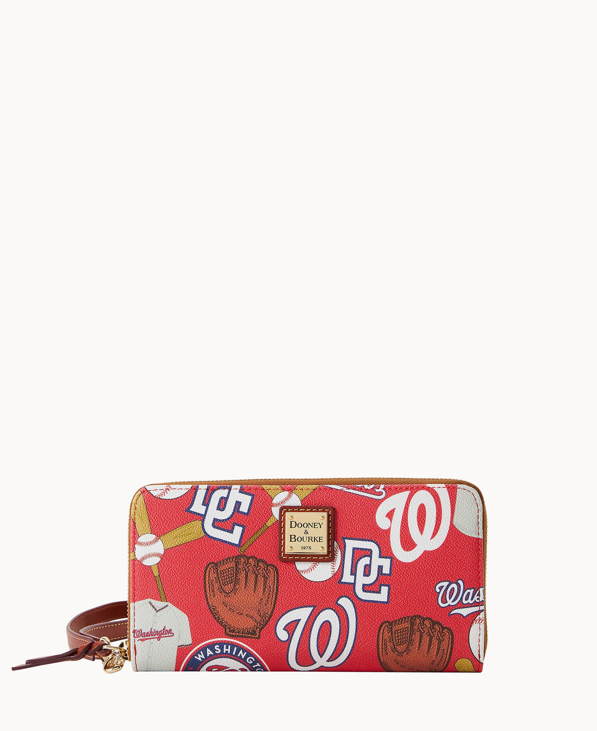 Dooney & Bourke MLB Nationals Large Zip Around Wristlet