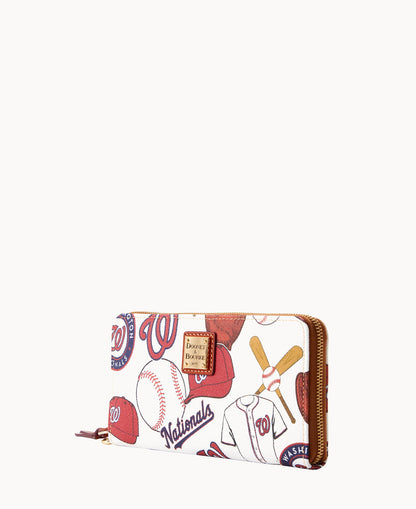 Dooney & Bourke MLB Nationals Large Zip Around Wristlet