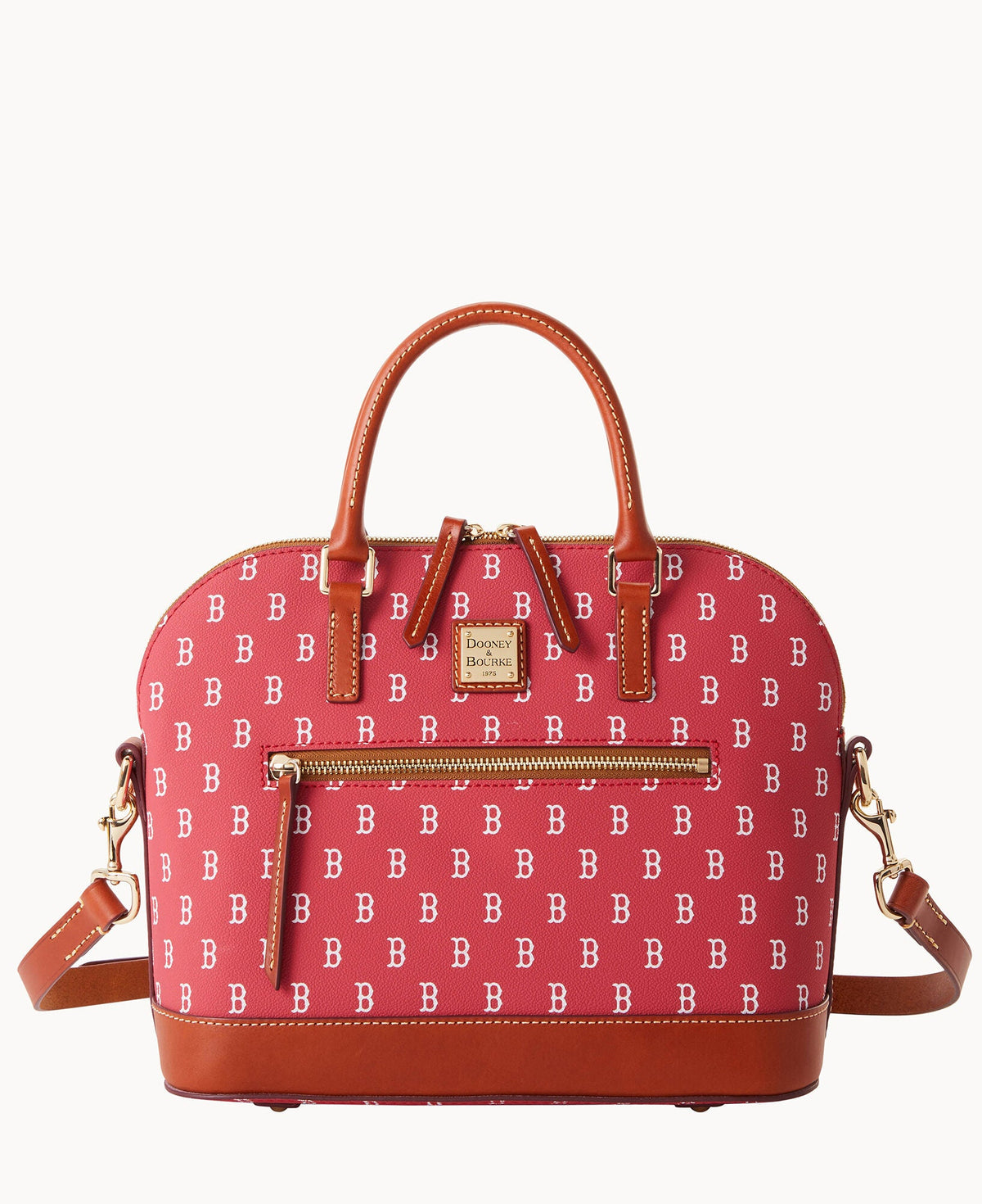 Dooney & Bourke MLB Red Sox Domed Zip Satchel