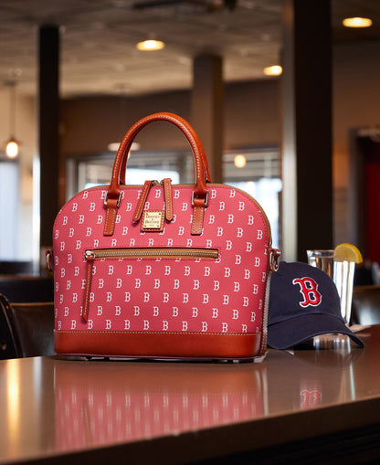 Dooney & Bourke MLB Red Sox Domed Zip Satchel