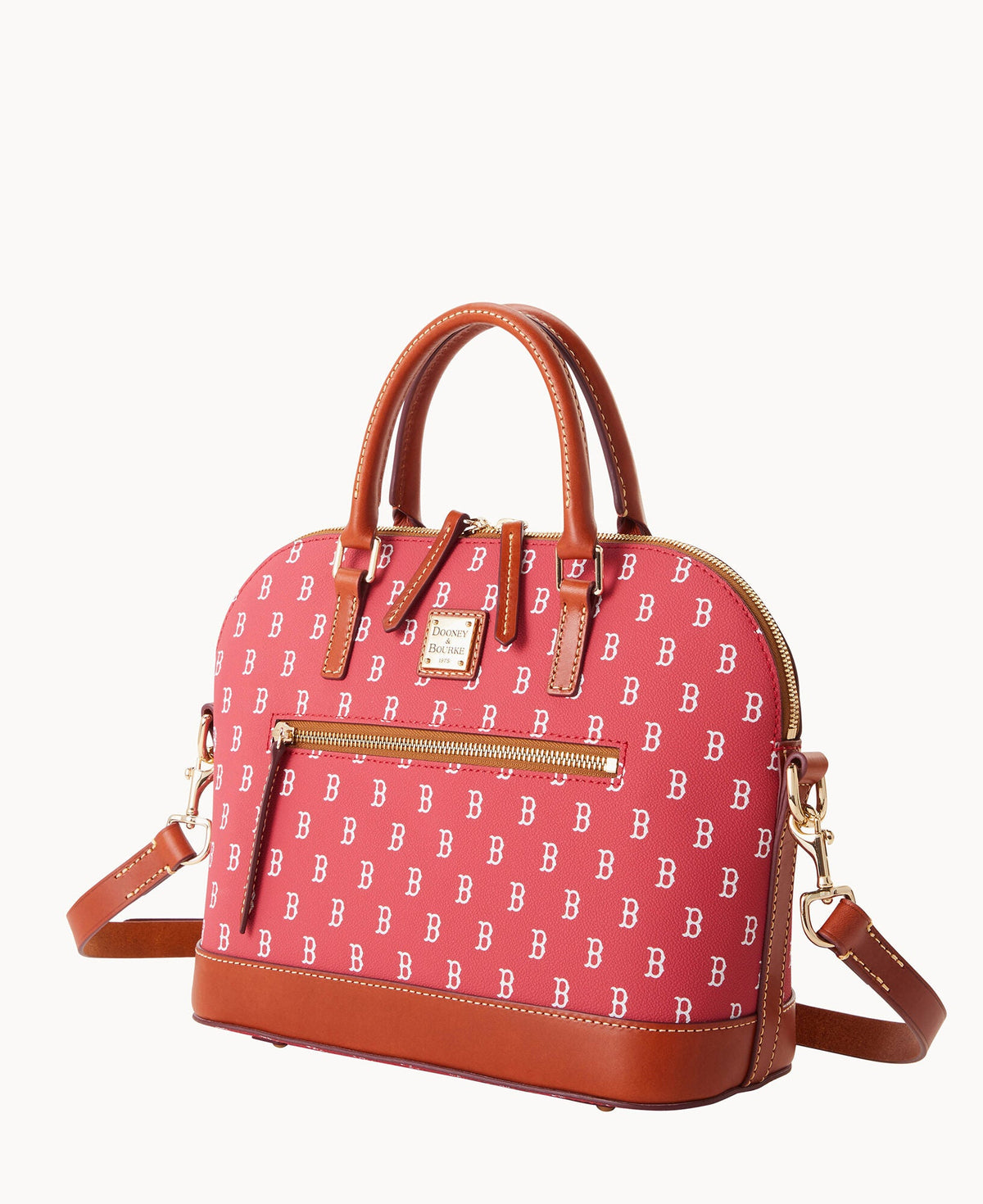 Dooney & Bourke MLB Red Sox Domed Zip Satchel