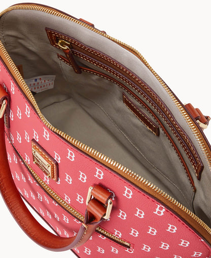 Dooney & Bourke MLB Red Sox Domed Zip Satchel