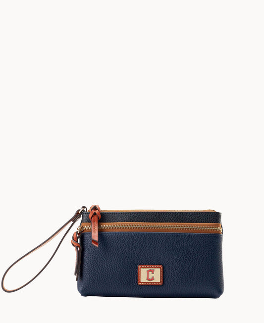 Dooney & Bourke MLB Guardians Double Zip Wristlet
