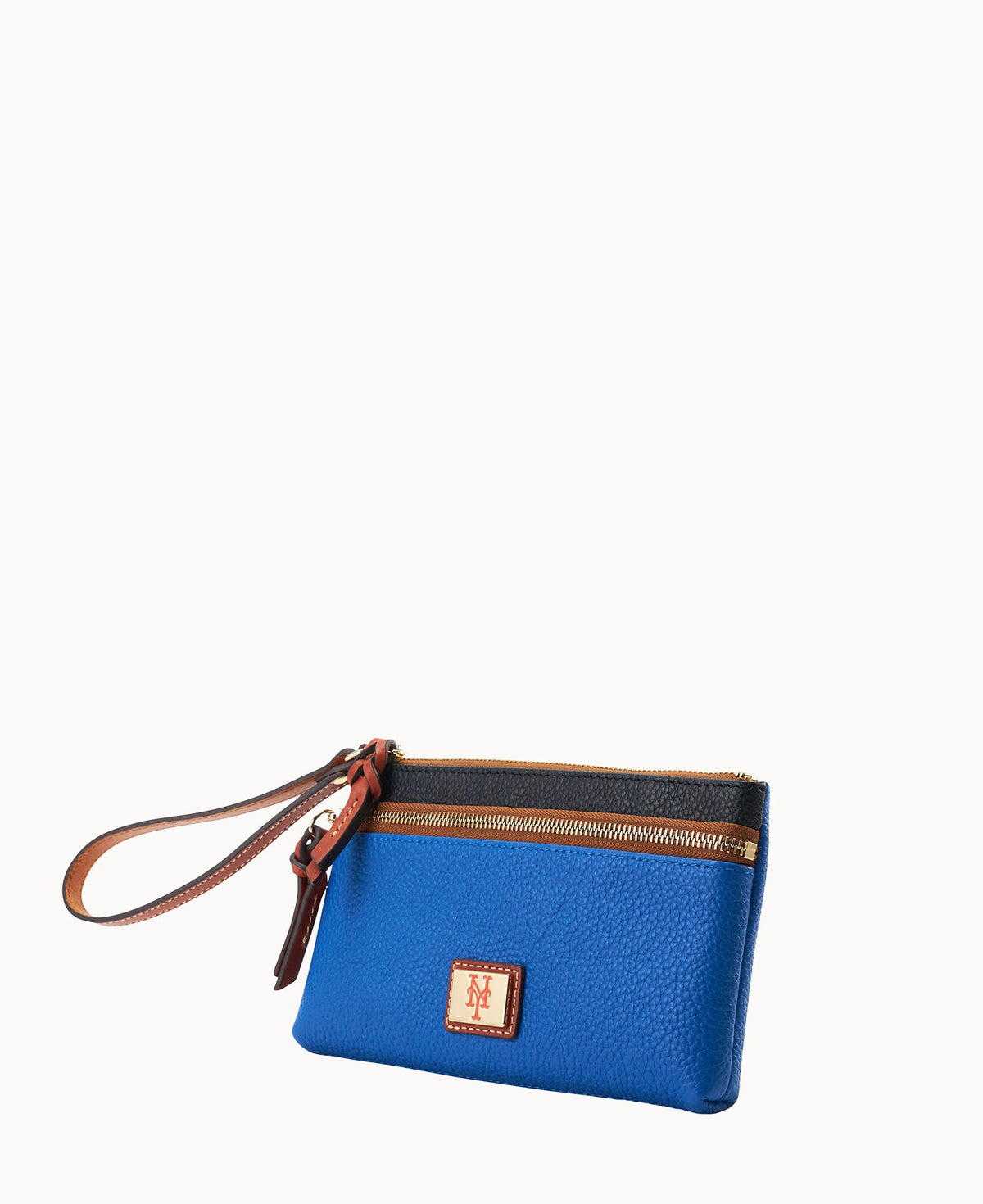 Dooney & Bourke MLB Mets Double Zip Wristlet