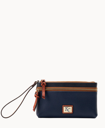 Dooney & Bourke MLB Royals Double Zip Wristlet