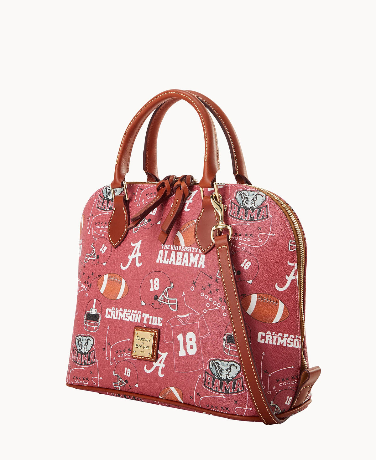 Dooney & Bourke Collegiate University of Alabama Zip Zip Satchel