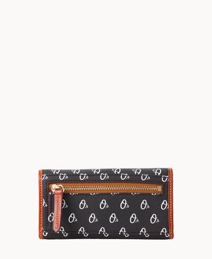 Dooney & Bourke MLB Orioles Continental Clutch