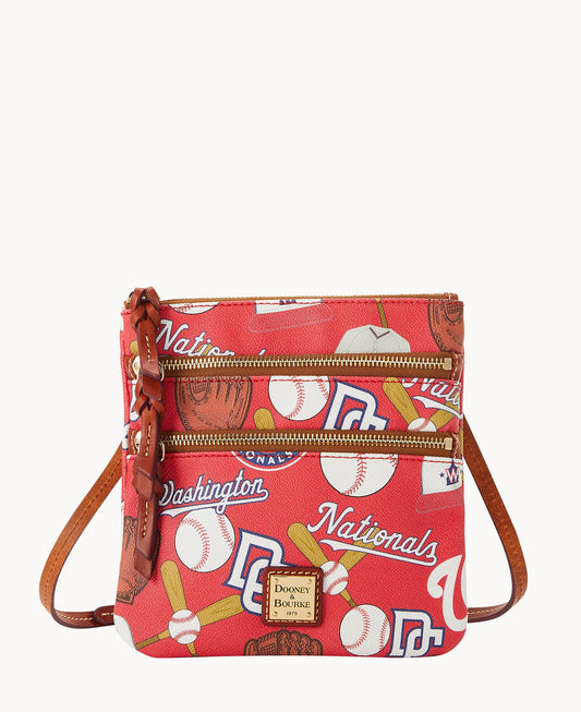 Dooney & Bourke MLB Nationals Triple Zip Crossbody