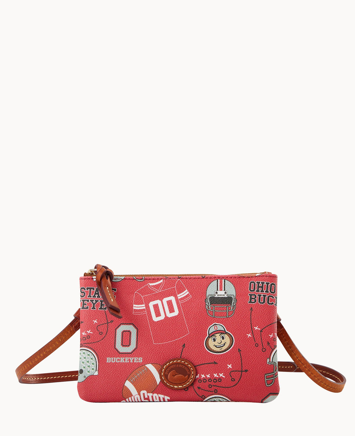 Dooney & Bourke Collegiate Ohio State University Top Zip Crossbody