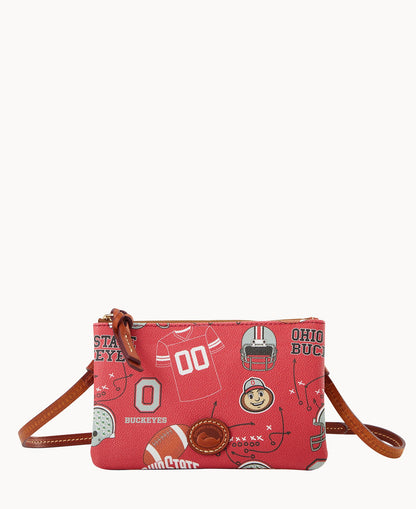 Dooney & Bourke Collegiate Ohio State University Top Zip Crossbody