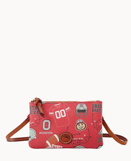 Dooney & Bourke Collegiate Ohio State University Top Zip Crossbody