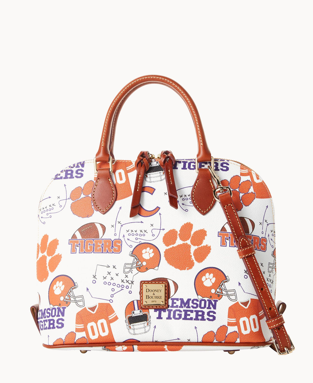 Dooney & Bourke Collegiate Clemson University Zip Zip Satchel