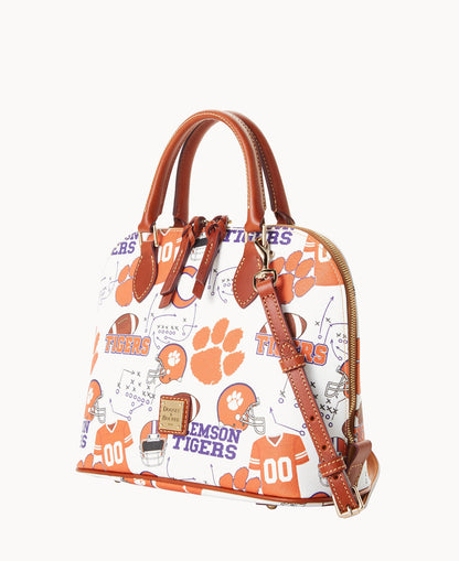 Dooney & Bourke Collegiate Clemson University Zip Zip Satchel