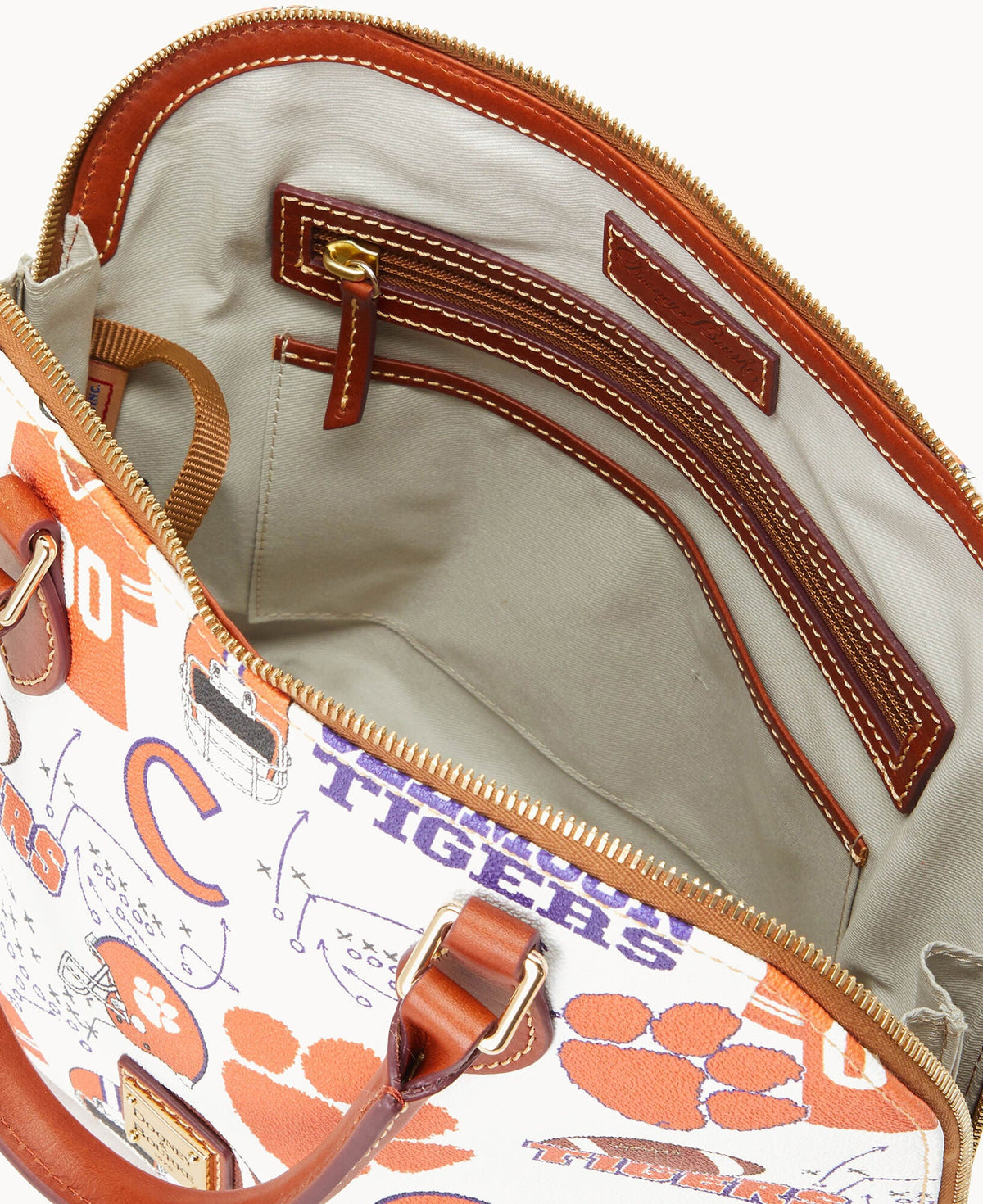 Dooney & Bourke Collegiate Clemson University Zip Zip Satchel