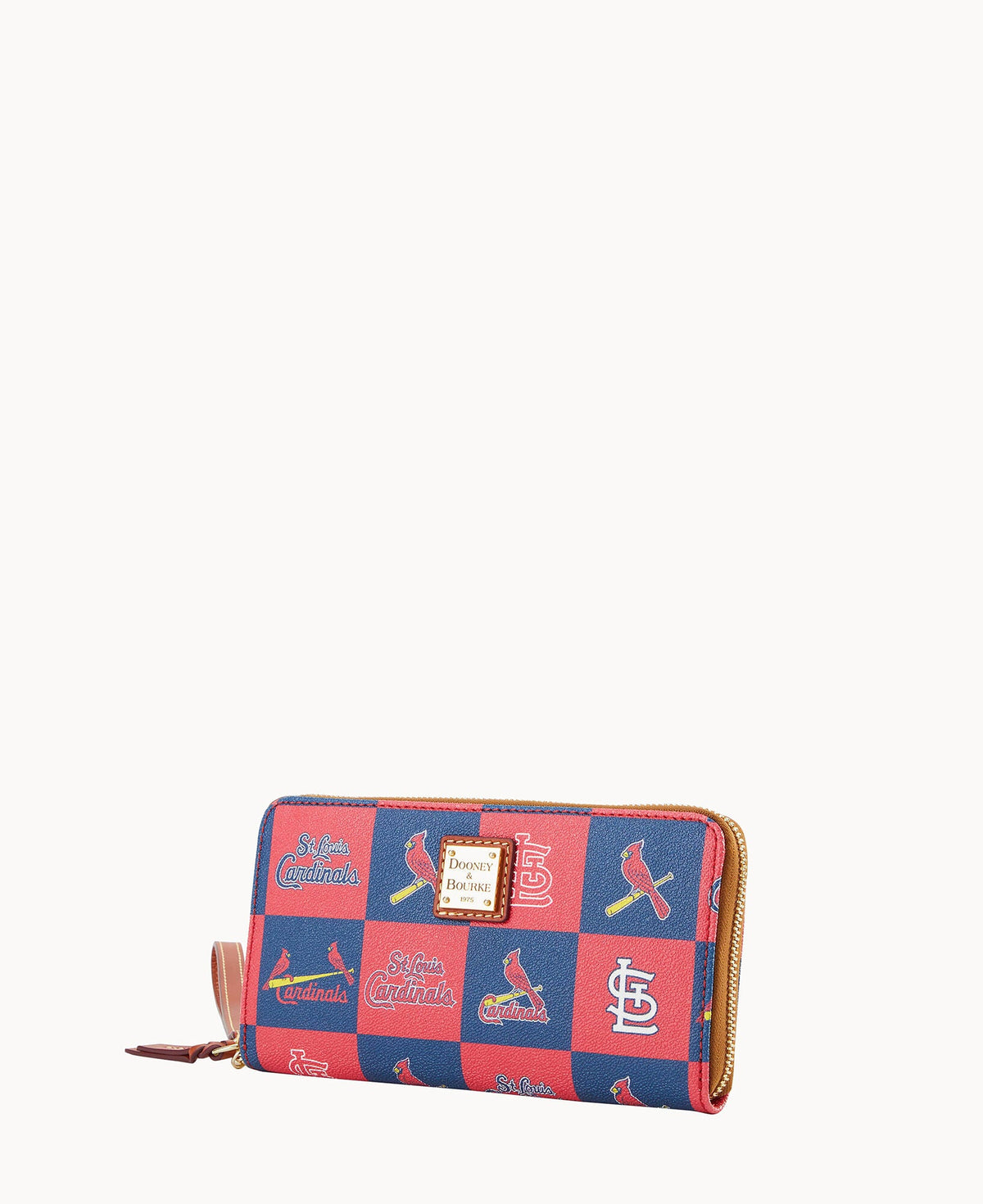 Dooney & Bourke MLB Cardinals Large Zip Around Wristlet