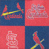 Dooney & Bourke MLB Cardinals Large Zip Around Wristlet