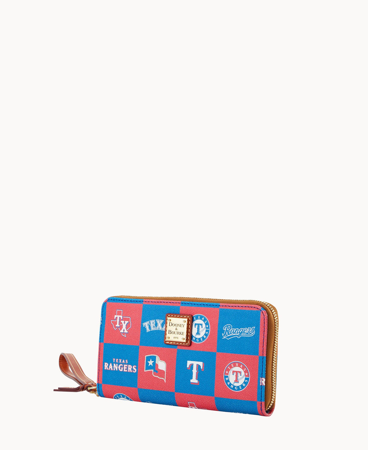 Dooney & Bourke MLB Rangers Large Zip Around Wristlet